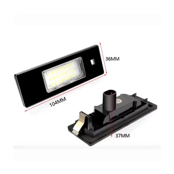 2x Éclairages de plaque LED BMW – Compatibles E81, E87, F20, E63, E64, F12, E85, E86, E89, Mini, Fiat