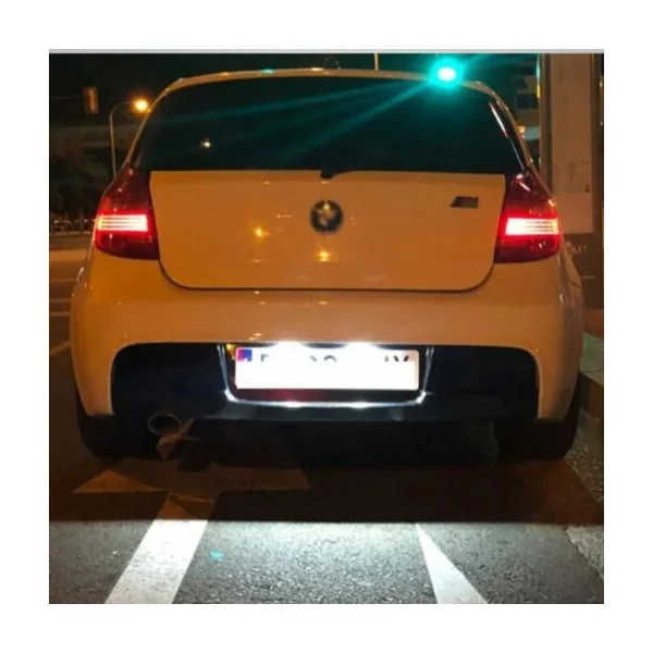 2x Éclairages de plaque LED BMW – Compatibles E81, E87, F20, E63, E64, F12, E85, E86, E89, Mini, Fiat