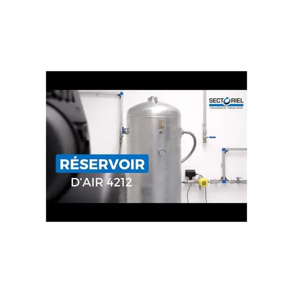 4212 - Réservoir air comprimé vertical acier galvanisé 11 bar < 1000 litres