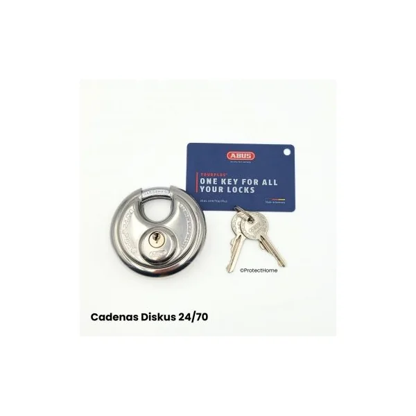 Abus cadenas rond diskus 24/70
