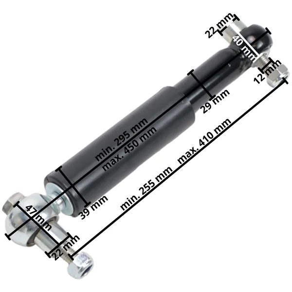 Amortisseurs Hulco MEDAX/TERRAX 1500 kg - essieu 2/3 ou 2/2