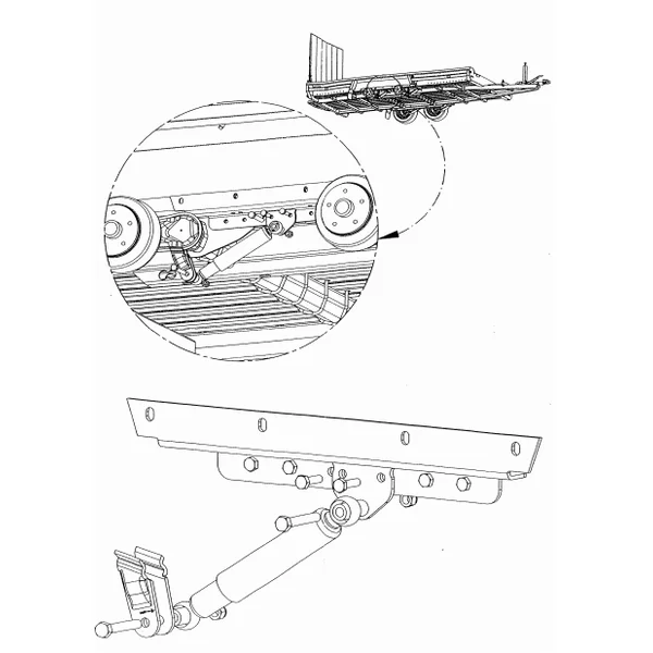 Amortisseurs Hulco MEDAX/TERRAX 1500 kg - essieu 2/3 ou 2/2
