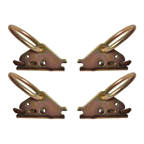 Anneau de fixation pour rails d'arrimage de camion 80x14 mm - Ensemble de 4 pièces