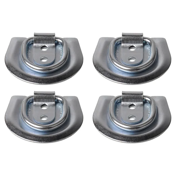 Anneau de fixation à visser 72x62x10 mm - Ensemble de 4 pièces