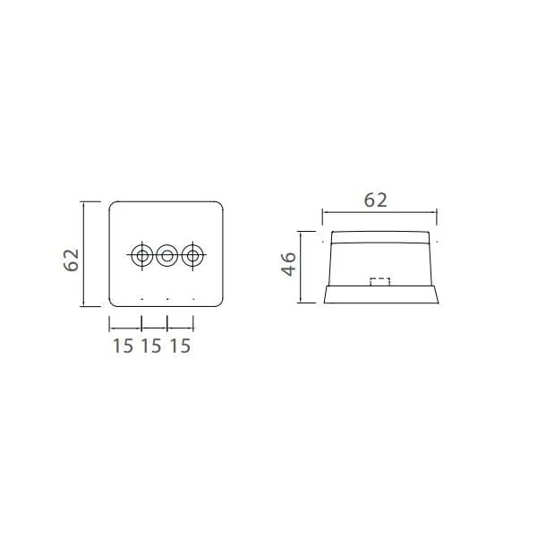 Aspock Squarepoint - blanc - 150 cm câble DC