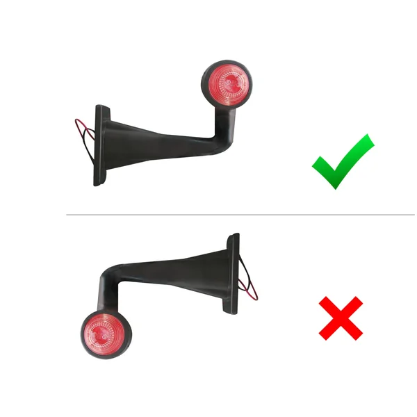 Aspock Superpoint 3 LED - droit - blanc/orange/rouge - 1 mètre de câble plat