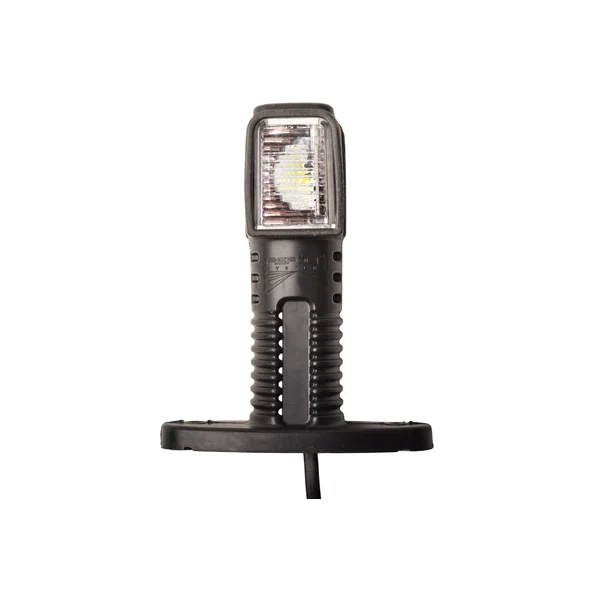 Aspock Superpoint 4 court - gauche - blanc/rouge/orange - LED - 100 cm câble plat - support droit