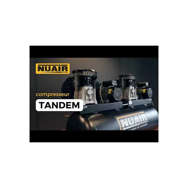 B3800B/270 TECH PRO Tandem - Compresseur à piston silencieux 2x3 CV 270L 230 Vca