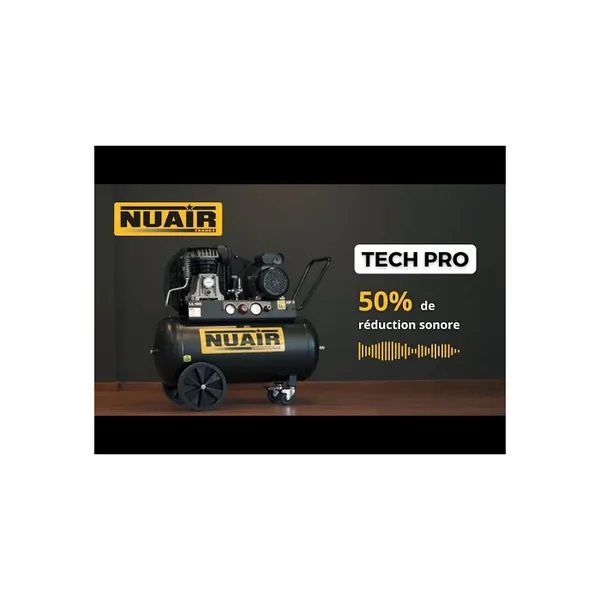 B3800B/3M/200 TECH PRO - Compresseur à piston silencieux 3 CV 200 L 230 Vca