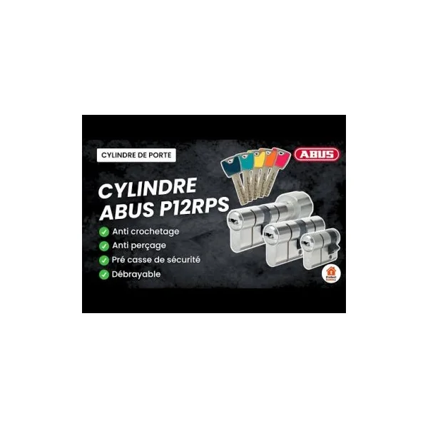 Barillet bouton Abus P12RPS