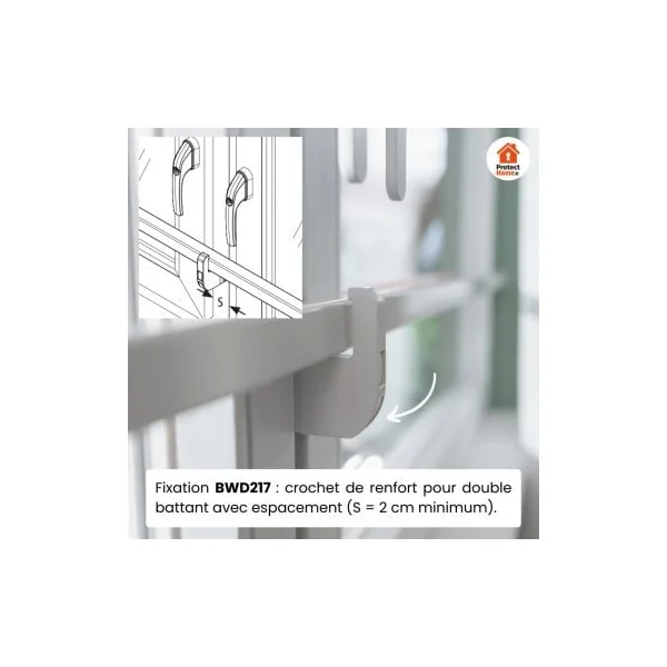 Barre blindée transversale pour fenêtre ABUS FRP217