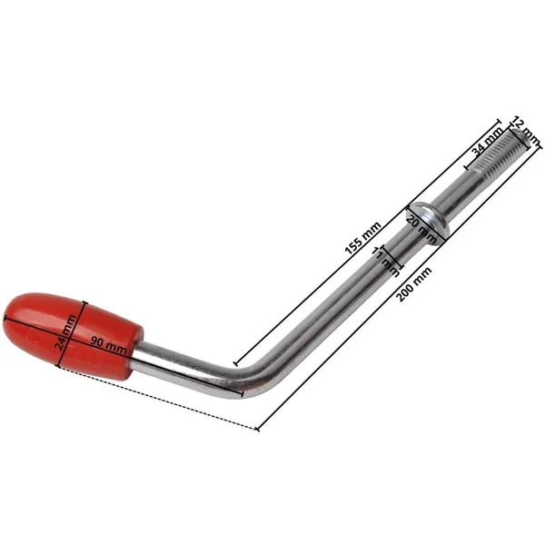 Bascule pour pince de roue avant AL-KO - M12x15.5 cm