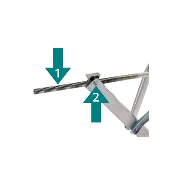 Bloc de broches 16-15mm pour traverse AL-KO 371580