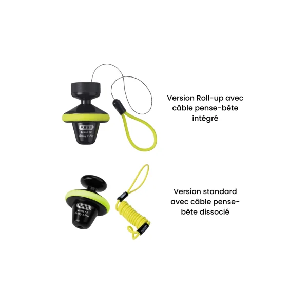 Bloque disque Abus SRA moto scooter compact Granit Victory 68