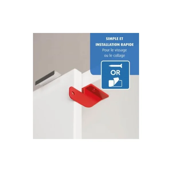 Bloque placard pour porte double