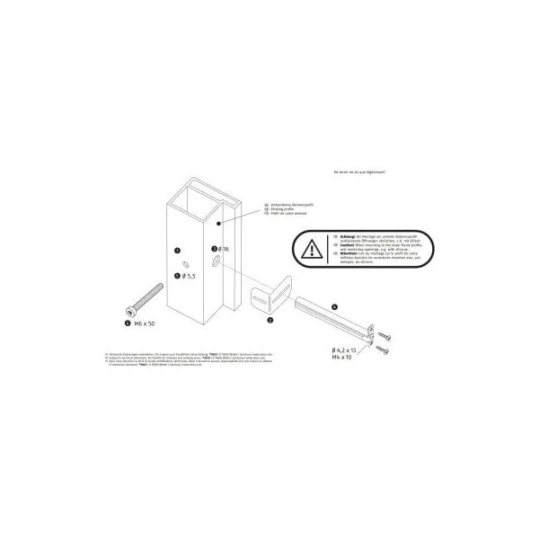 Boulon d’ancrage pour PVC et Alu creux