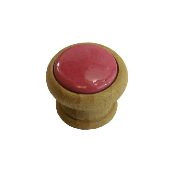 Bouton de meuble FRAMBOISE en porcelaine