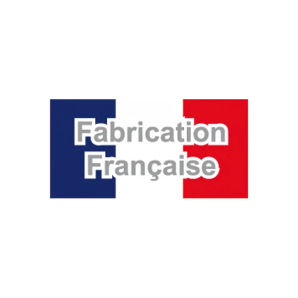Bouton Double OVALE porcelaine BLANC/Laiton poli