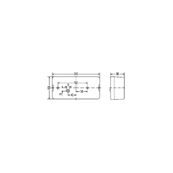 CABOCHON ARRIERE GAUCHE ET DROIT HELLA 9EL 147 096-001