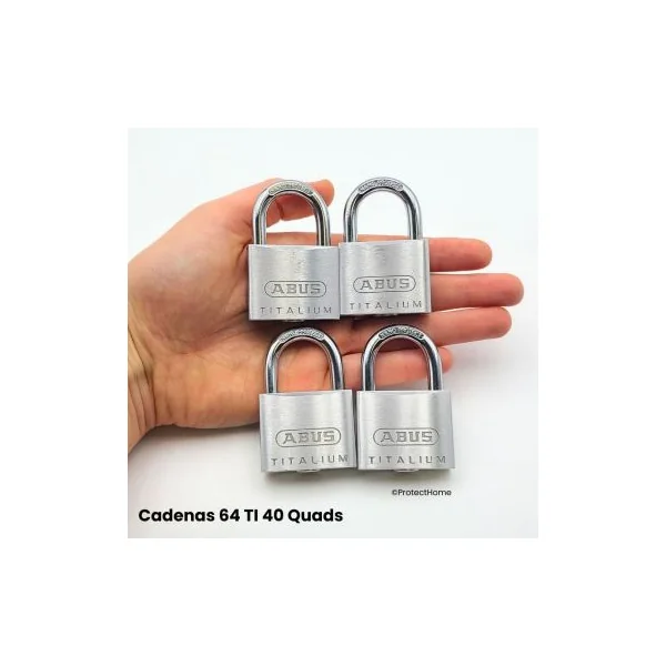 Cadenas Abus 64 Titalium 40 QUADS Spécial Extérieur