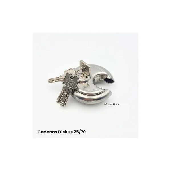 Cadenas abus diskus 25/70 avec 5 clés