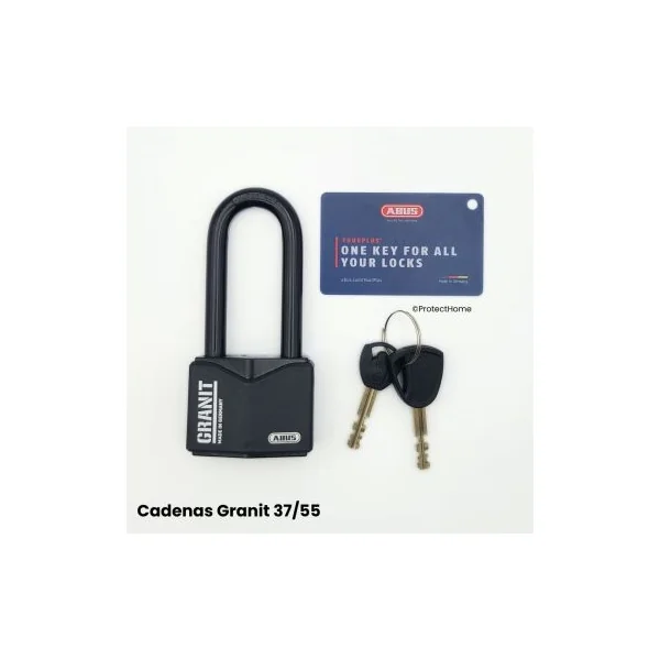 Cadenas Granit très haute sécurité avec haute anse 37/55HB