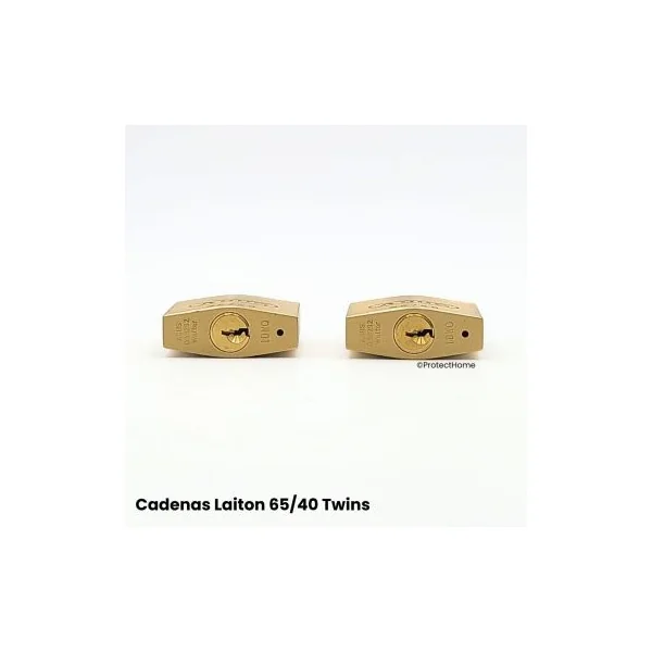 Cadenas Laiton Abus 65 twins s’entrouvrant pour extérieur