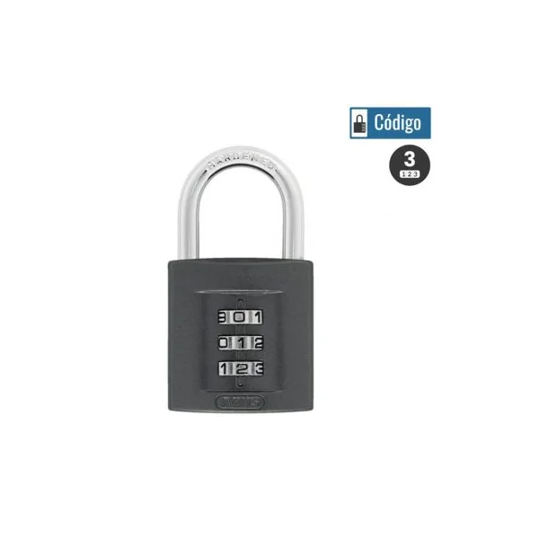 Cadenas à code 3 chiffres 158/40