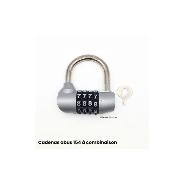 Cadenas à combinaison 4 chiffres pour extérieur abus 154