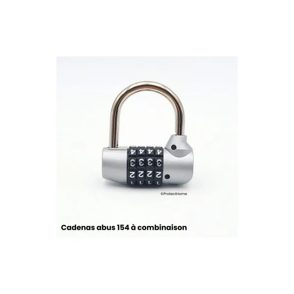 Cadenas à combinaison 4 chiffres pour extérieur abus 154