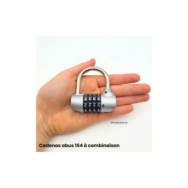 Cadenas à combinaison 4 chiffres pour extérieur abus 154