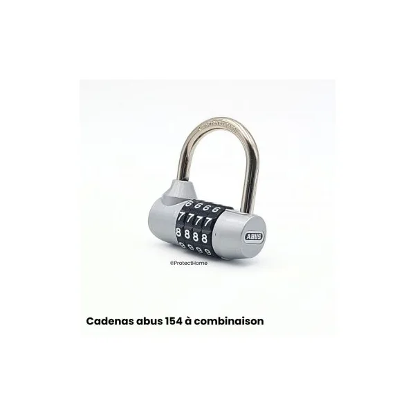 Cadenas à combinaison 4 chiffres pour extérieur abus 154