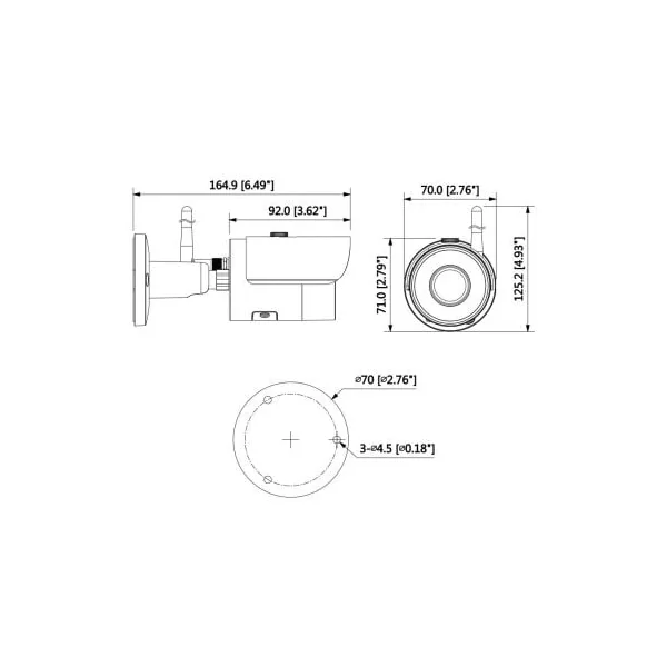 Camera ip wifi exterieur interieur Dahua HFW1320SP