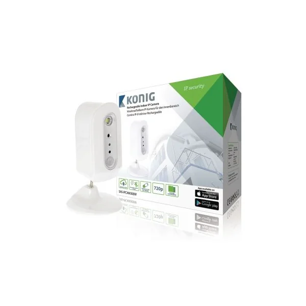 Caméra IP KONIG rechargeable , 100% sans fil