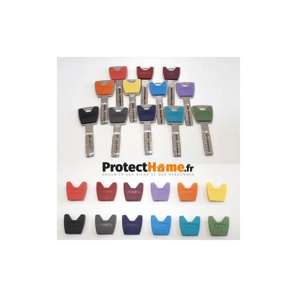 Capuchon clef Abus P12RPS et P6PS 12 couleurs