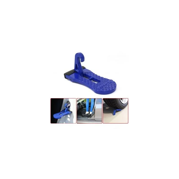 Car Door Step ladder for easy roof access - blue