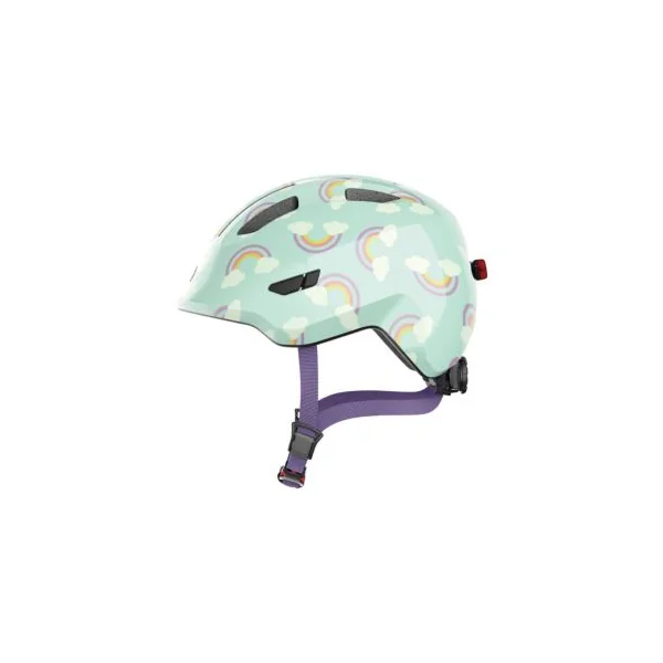 Casque vélo enfant et bébé arc en ciel avec led