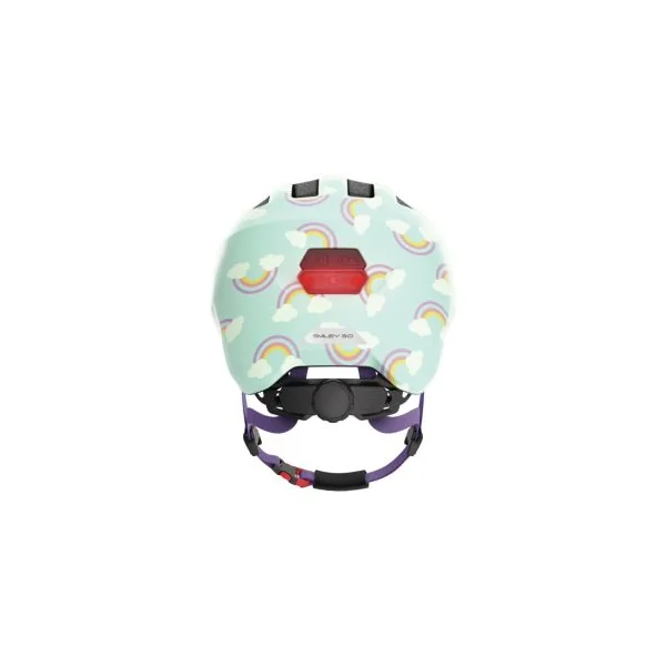 Casque vélo enfant et bébé arc en ciel avec led