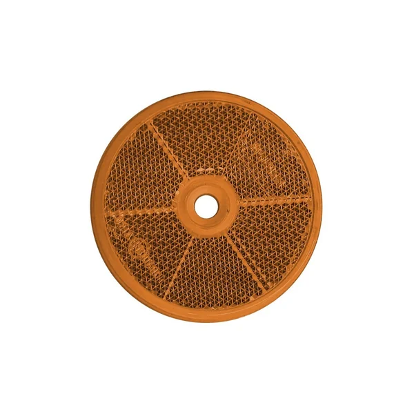 CATADIOPTRE ORANGE ROND Diamètre 60 mm ( avec 1 trous de fixation)