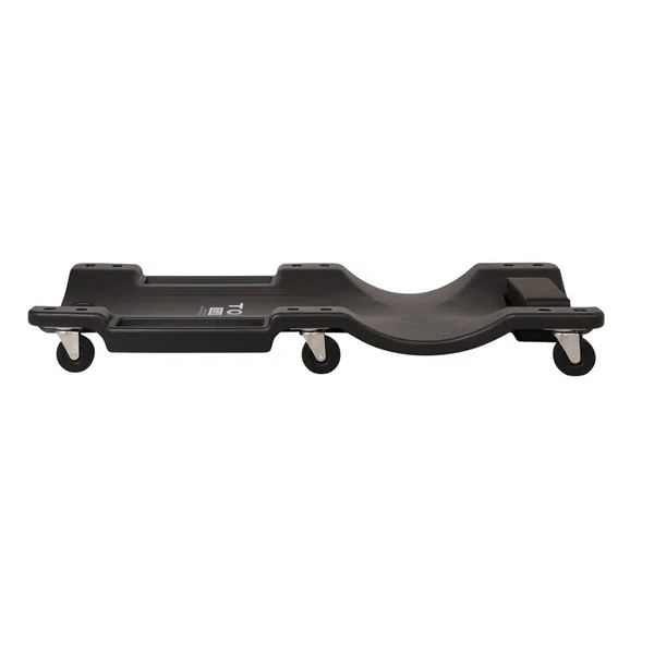 Chariot de mécanicien / chariot pour vélos couchés avec coussin pour la nuque et 2 compartiments de rangement pratiques
