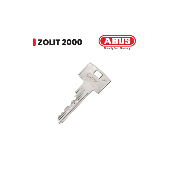 Clé pour barillet porte ABUS Zolit 2000