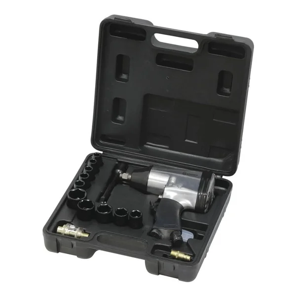 Clé à chocs pneumatique 1/2'' 312 Nm avec mallette et accessoires