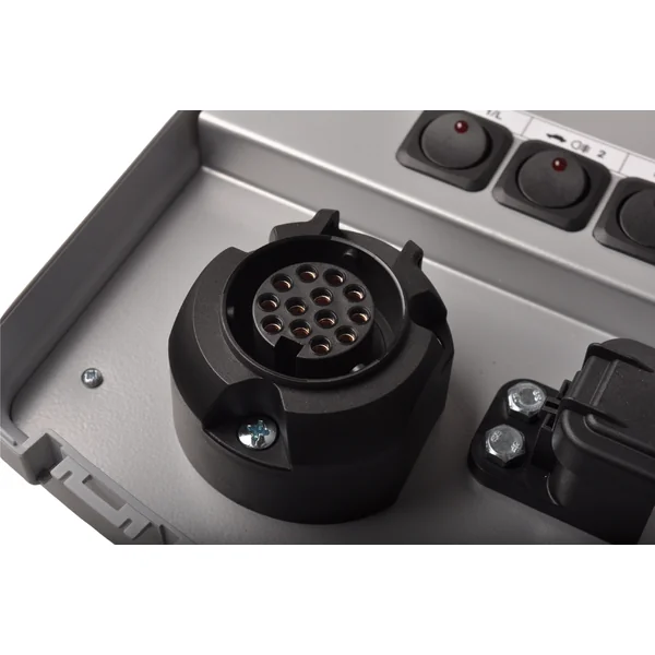 Coffre de test 7/13 broches - universel - connexion Jaeger - 12 volts