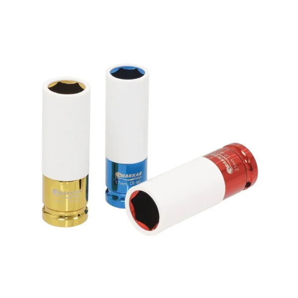 Coffret de 3 Douilles à Chocs pour Jantes Aluminium - 17, 19, 21 mm