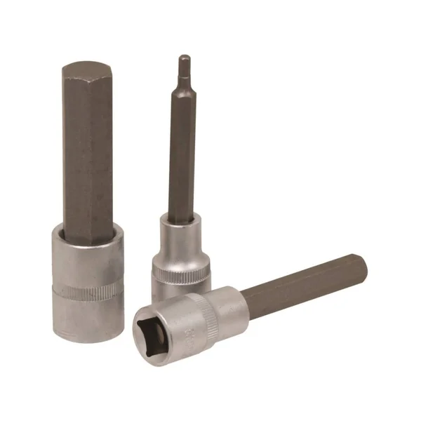 Coffret de 8 Douilles Tournevis 1/2" à Embout Hexagonal 100mm – 4 à 17mm