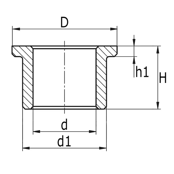 Coussinet 13x20x28x4 mm
