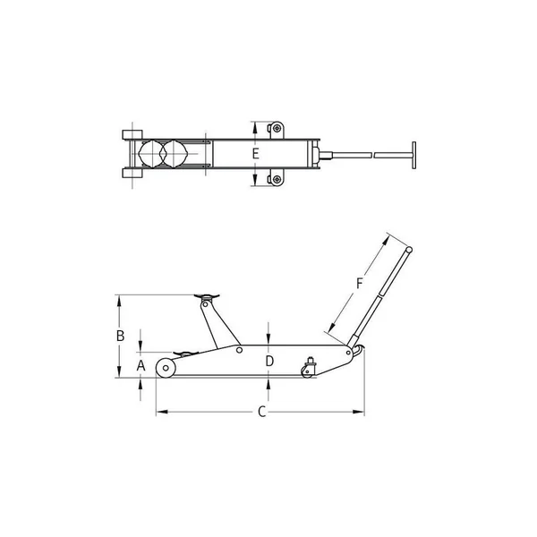 Cric Rouleur Hydraulique à Haute Capacité COMPAC 10 Tonnes Professionnel