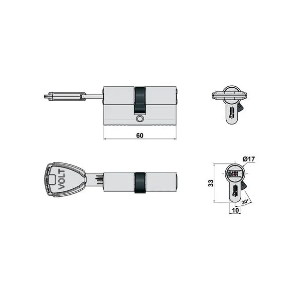 Cylindre 7 101 Volt A2P* N1