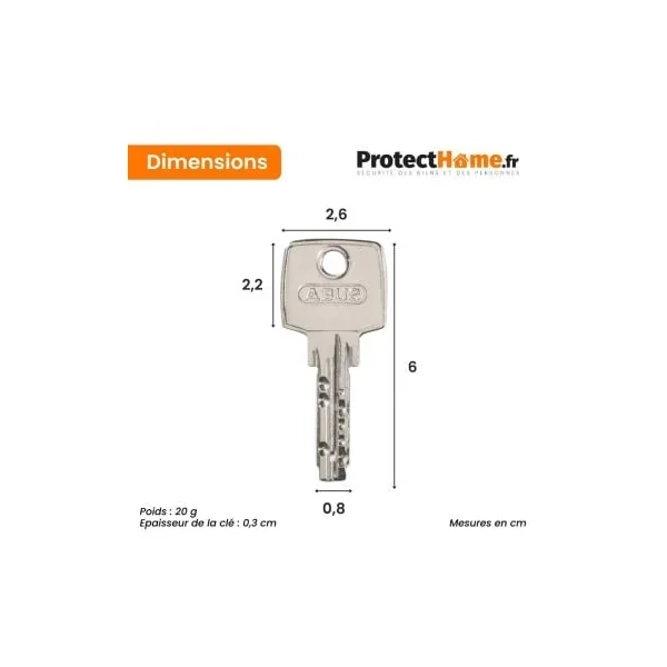 Cylindre de Très Haute Sécurité ABUS EC-S à bouton