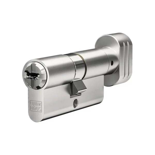 Cylindre européen haute sûreté N-Tra Nickelé varié version premium